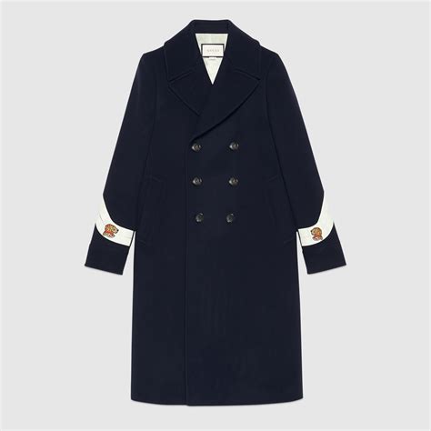 indigo wool gucci cashmere coat.